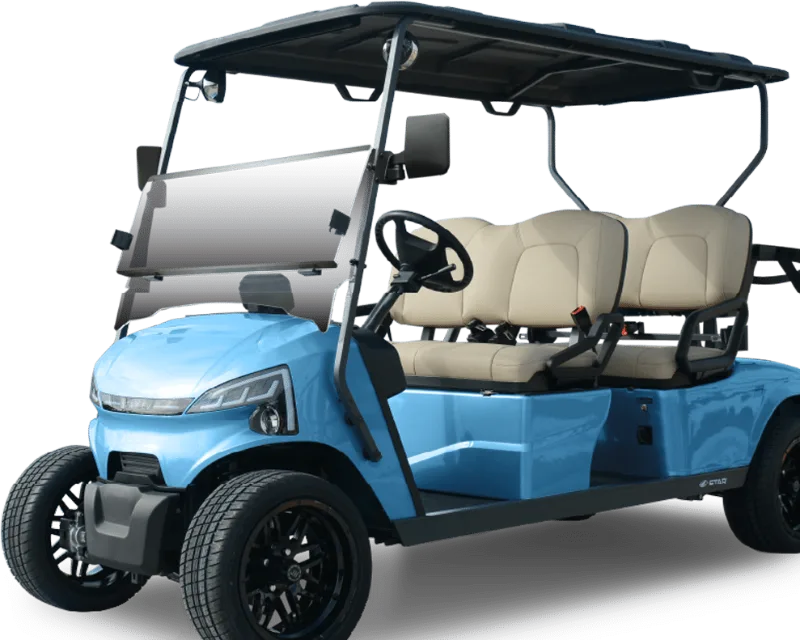 New Star golf cart in sky blue