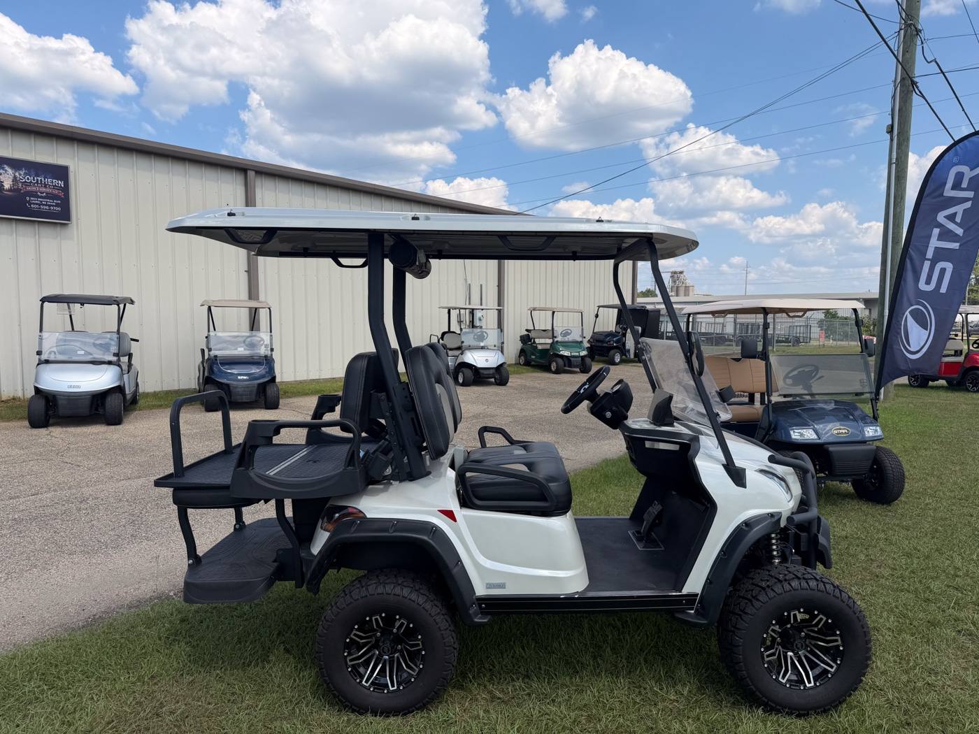 White Star EV golf cart at Southern Cart Co., available with financing